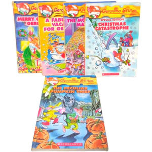 Geronimo Stilton Books Lot Of 5 Childrens Entertainment Family Fun